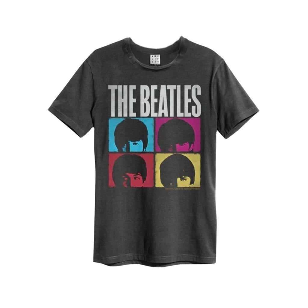 A Hard Days Night (Amplified Vintage Charcoal T-shirt) - The Beatles - musicstation.be