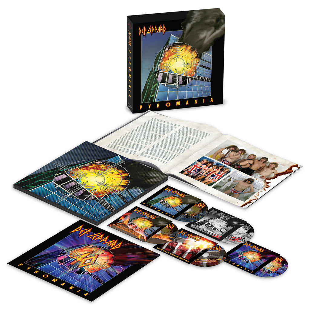 Pyromania  (Super Deluxe 4CD+Blu-Ray Boxset) - Def Leppard - musicstation.be