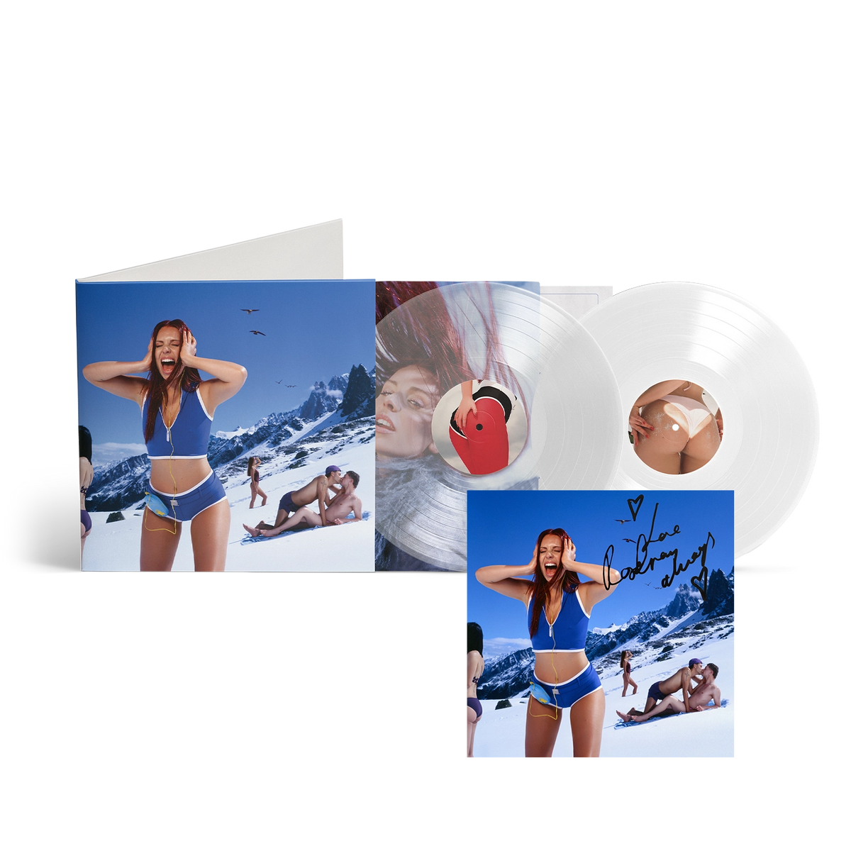 A Little Louder, Please (Deluxe) White & Clear 2LP + Signed Art