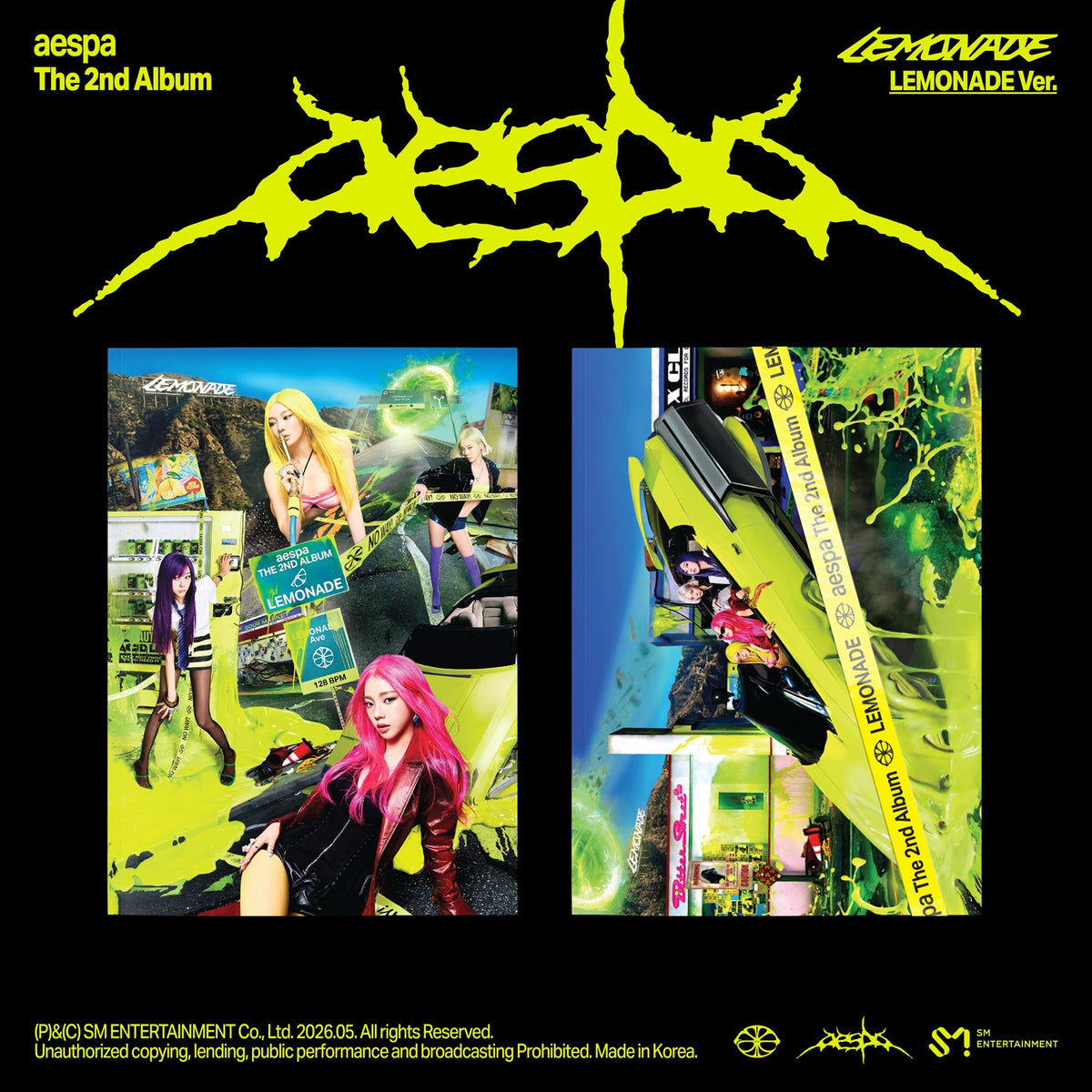 aespa The 2nd Album LEMONADE CD トレカセット The 2nd Album 'LEMONADE' (LEMONADE Ver.)