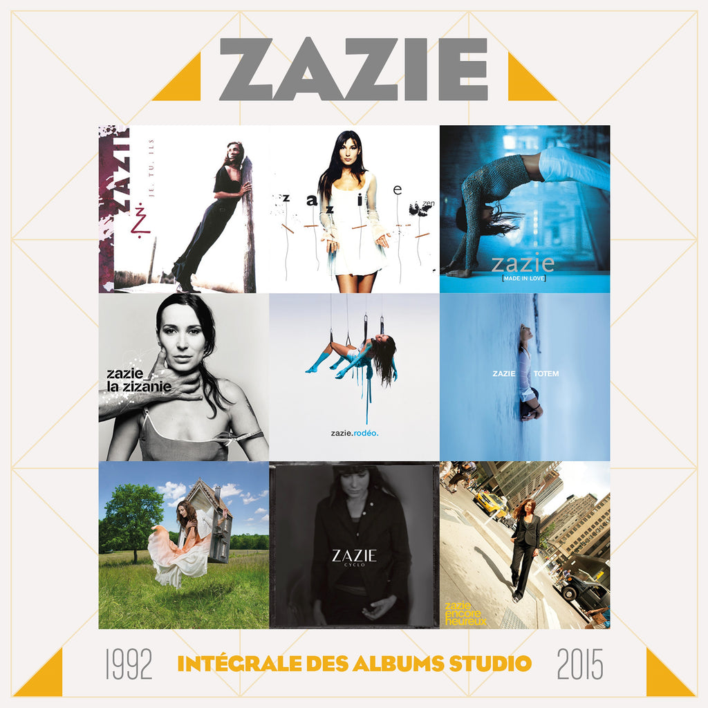 Intégrale des albums studio 1992 2015 (9CD Boxset) - Zazie - musicstation.be