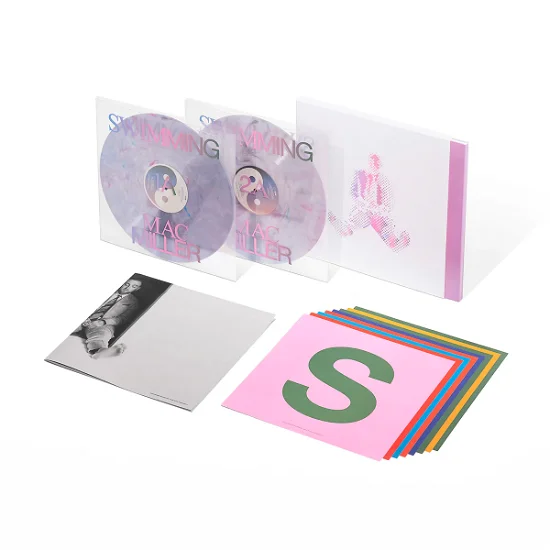 Swimming (5th Anniversary Milky Clear/Hot Pink/Sky Blue Marble Deluxe 2LP) - Mac Miller - musicstation.be