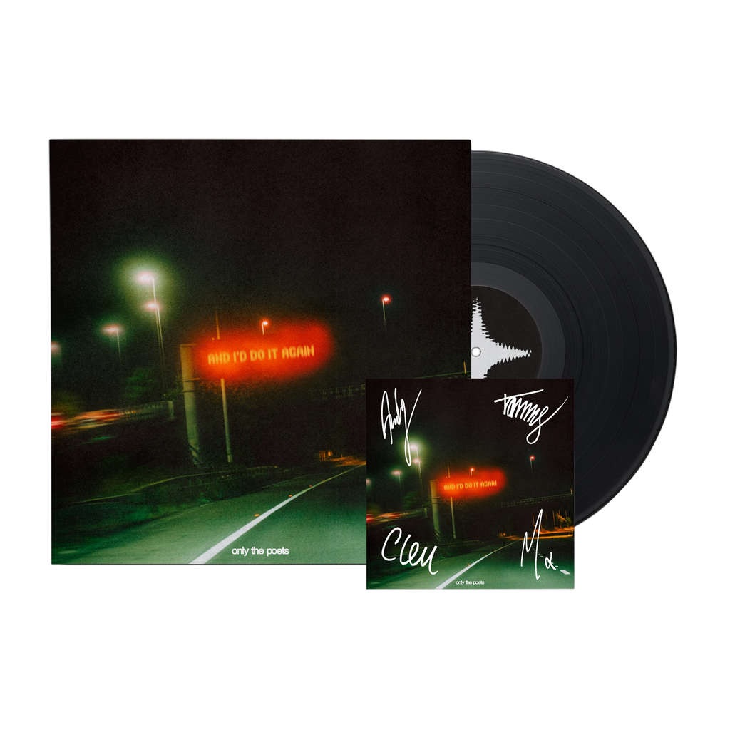 and i'd do it again - Vinyl + Signed Artcard - Only The Poets - musicstation.be