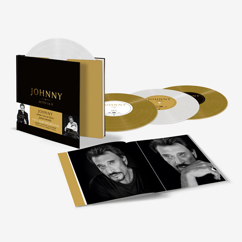 Johnny Acte I + Acte II (Store Exclusive White & Gold 4LP) - Johnny Hallyday - musicstation.be