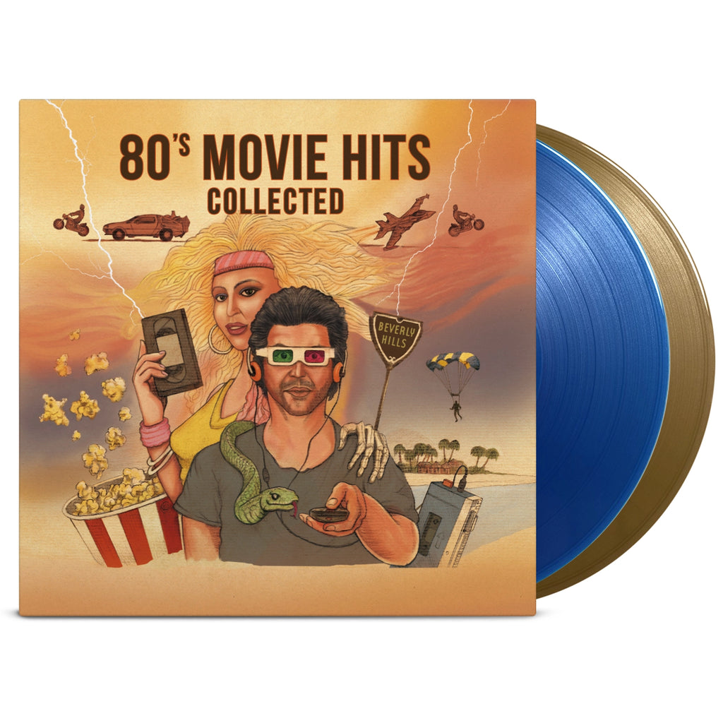 80s Movie Hits Collected (Transparant Blue & Gold 2LP) - Various Artists - musicstation.be