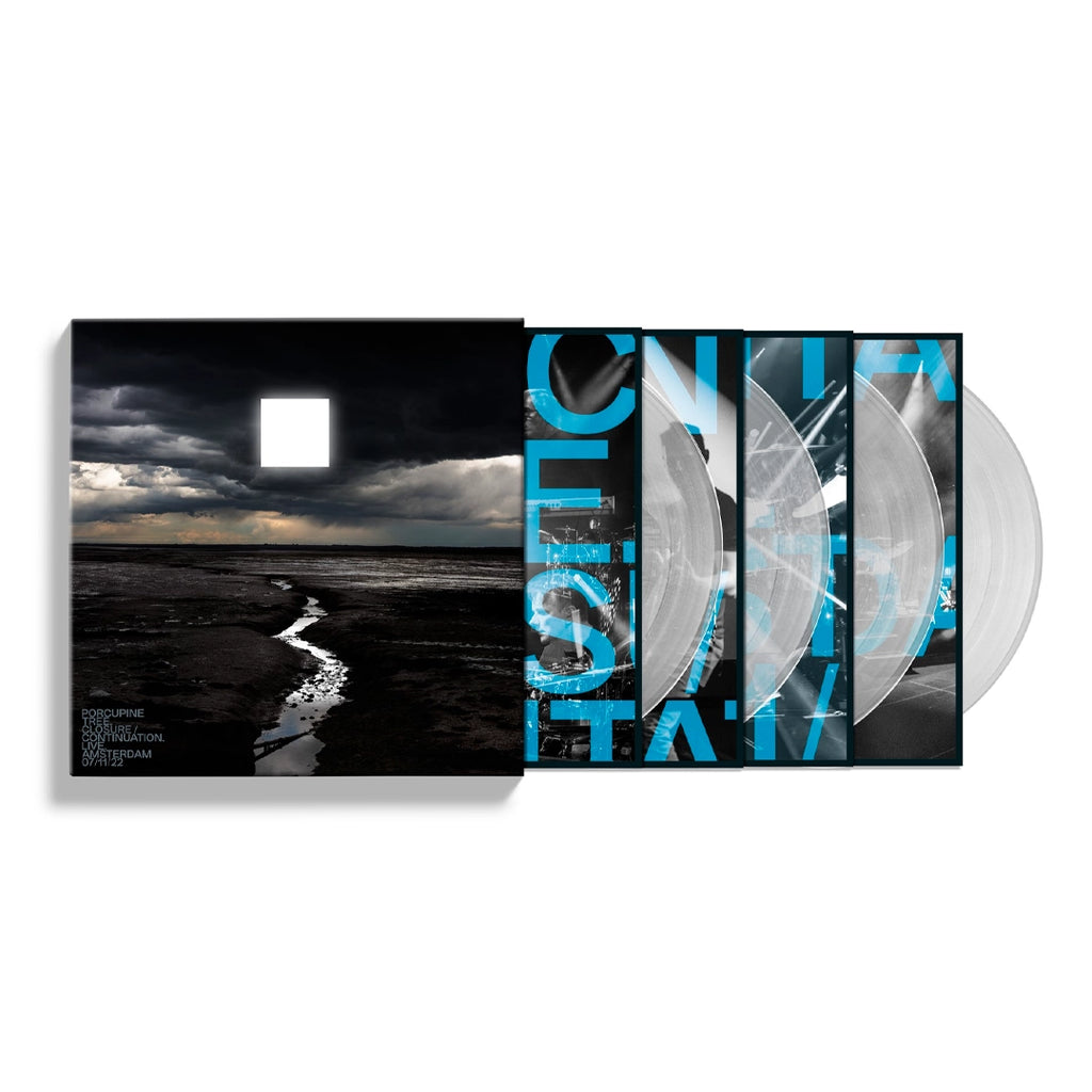 Closure / Continuation. Live. Amsterdam 07/11/22 (Clear 4LP Deluxe Boxset) - Porcupine Tree - musicstation.be