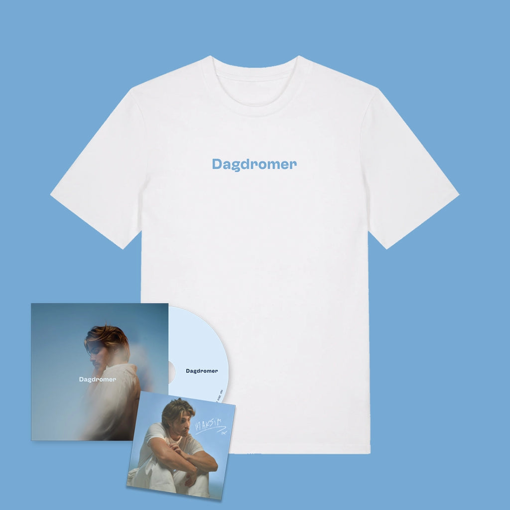 Dagdromer (Store Exclusive White T-Shirt + Signed Art Card + CD) - Maksim - musicstation.be