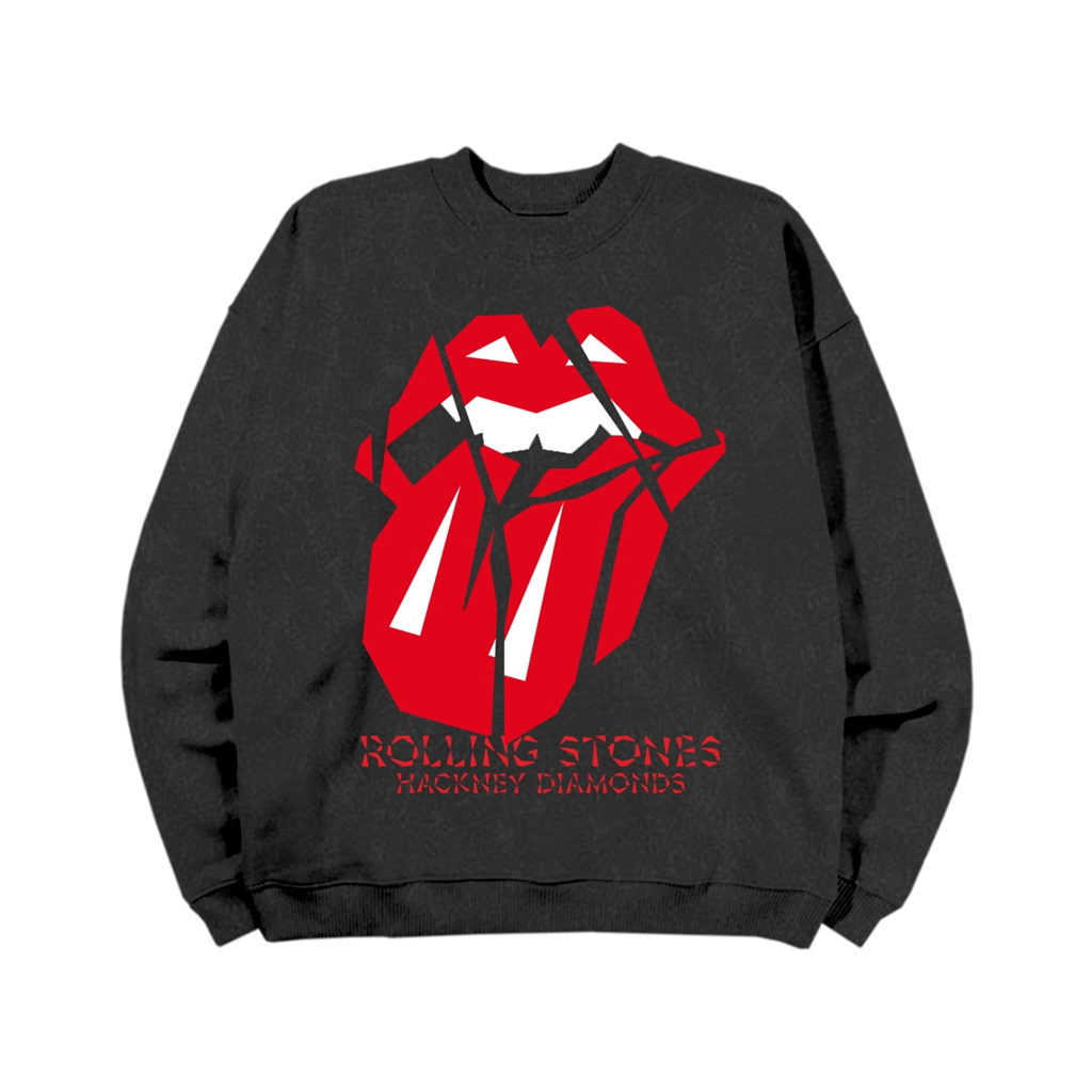 Diamond Tongue (Store Exclusive Black Crewneck) - The Rolling Stones - musicstation.be