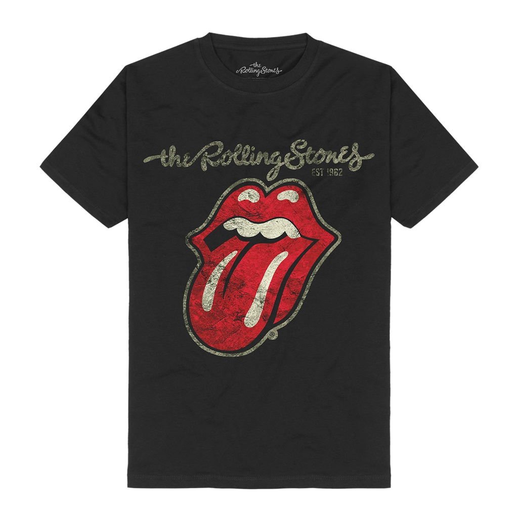 Distressed Tongue (Store Exclusive Black T-Shirt) - The Rolling Stones - musicstation.be