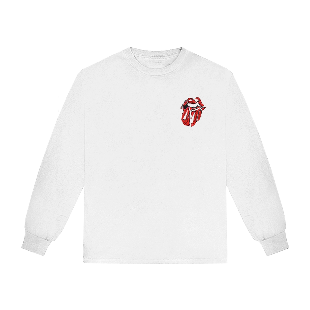 Painted Diamond Tongue (Store Exclusive White Longsleeve) - The Rolling Stones - musicstation.be