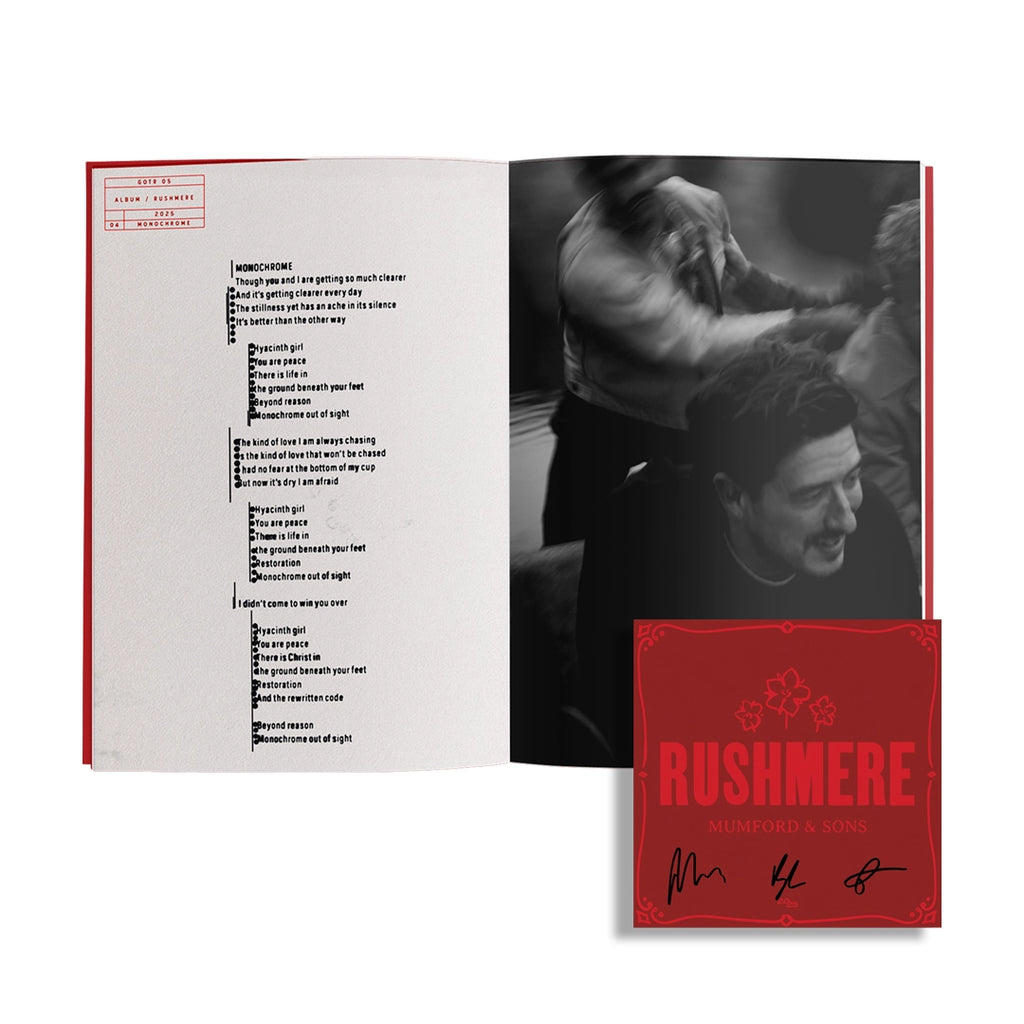 RUSHMERE: CD Zine + Signed Art Card - Mumford & Sons - musicstation.be