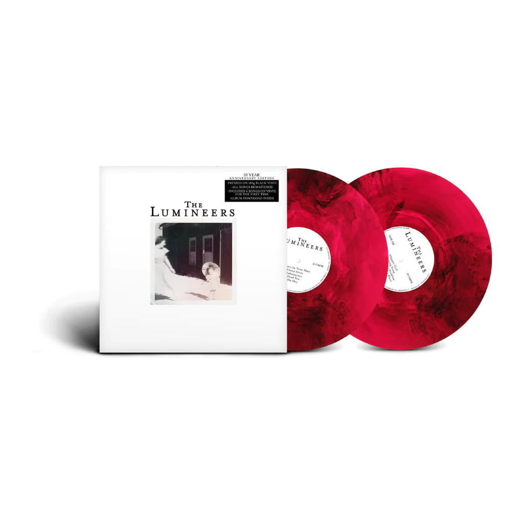 The Lumineers (Store Exclusive 10th Anniversary Transparent Marbled Red & Black 2LP) - The Lumineers - musicstation.be