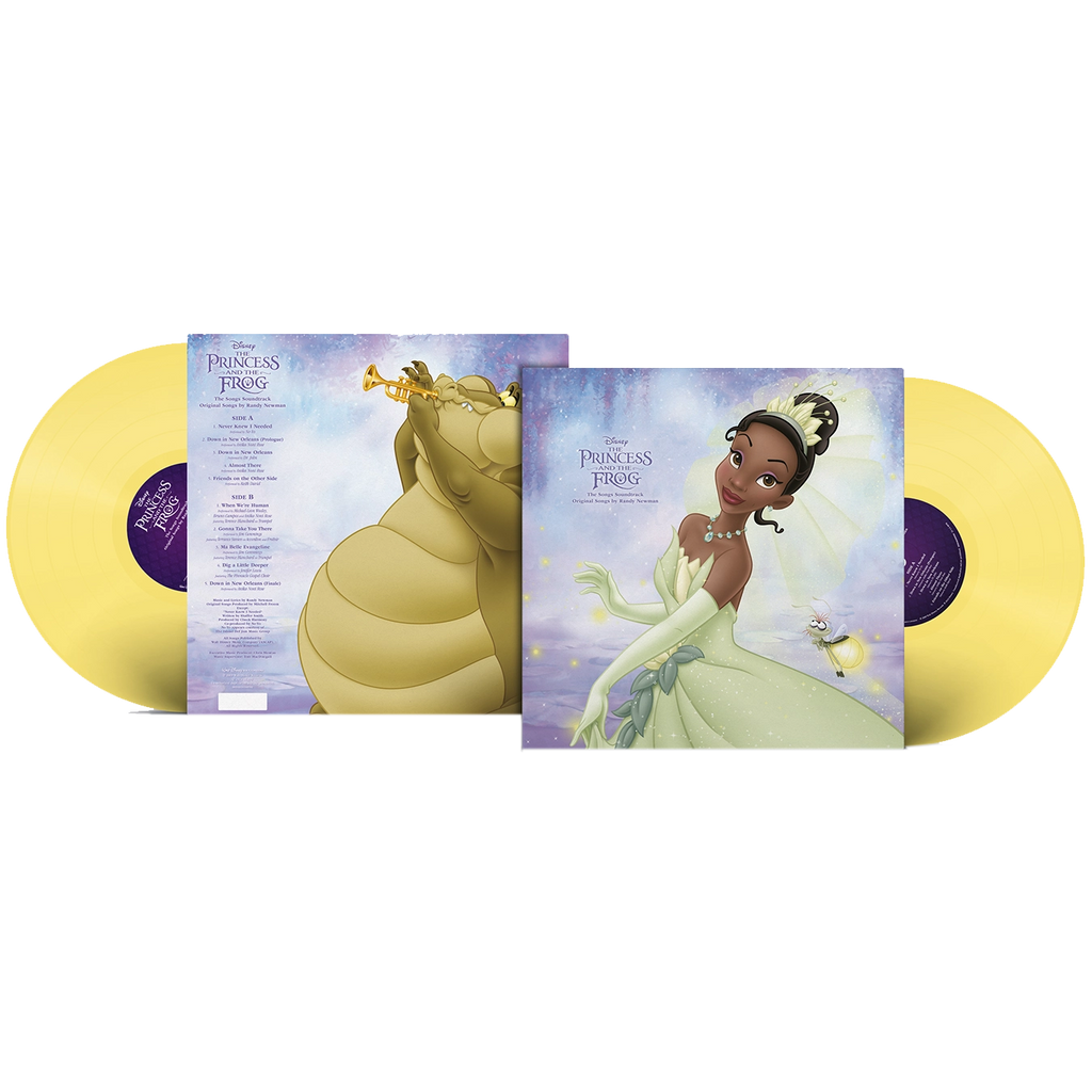 The Princess and the Frog: The Songs Soundtrack (Solid Lemon Yellow LP) - Various Artists - musicstation.be