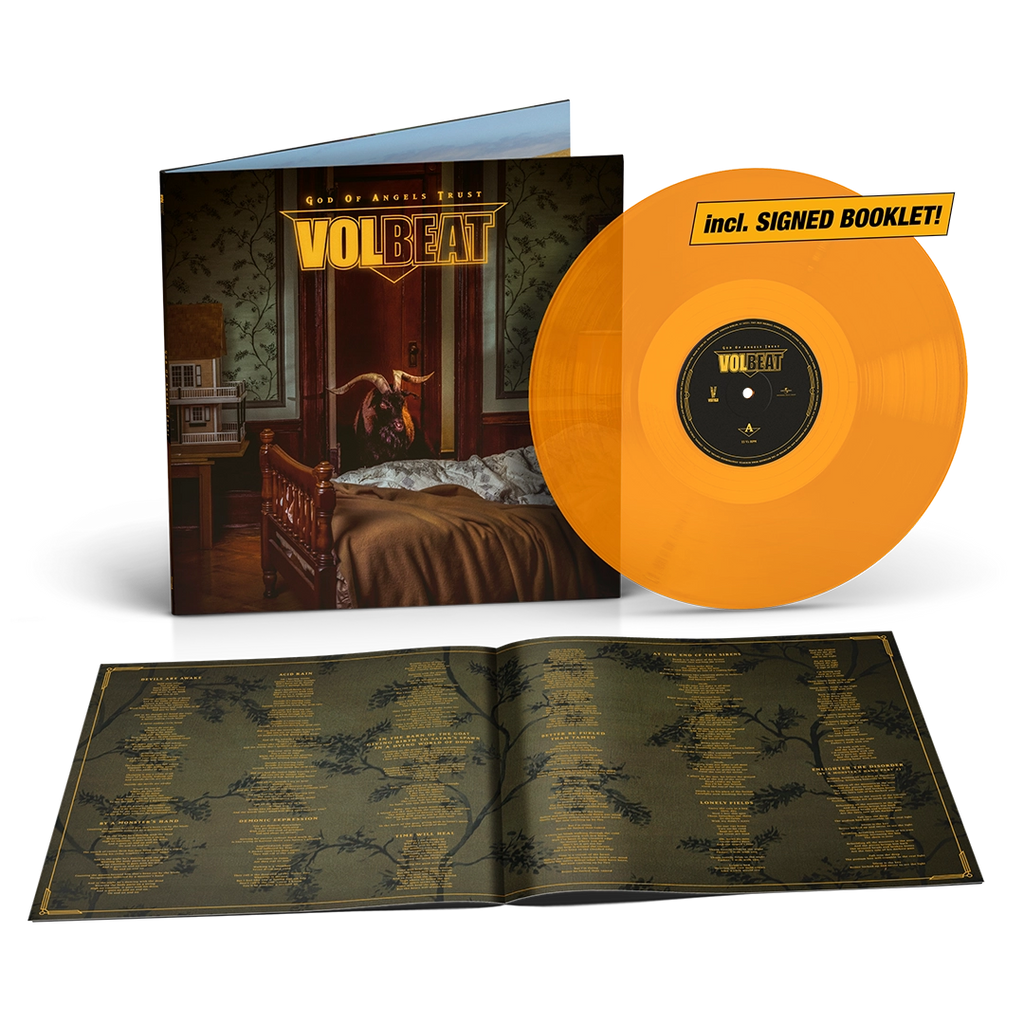 God Of Angels Trust (Ltd. LP Lamplight Glow, signed Booklet) - Volbeat - musicstation.be