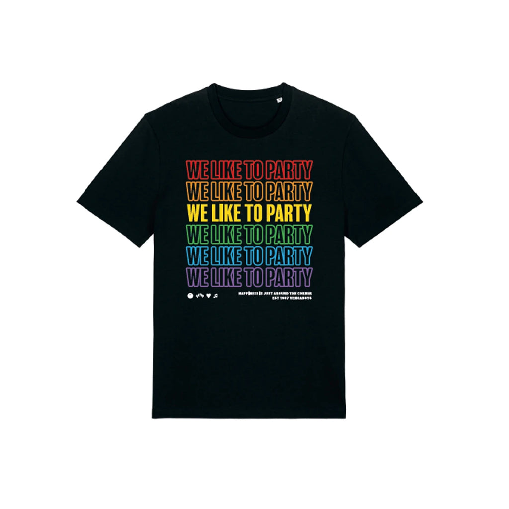 We Like To Party (Store Exclusive Rainbow Black T-Shirt) - Vengaboys - musicstation.be