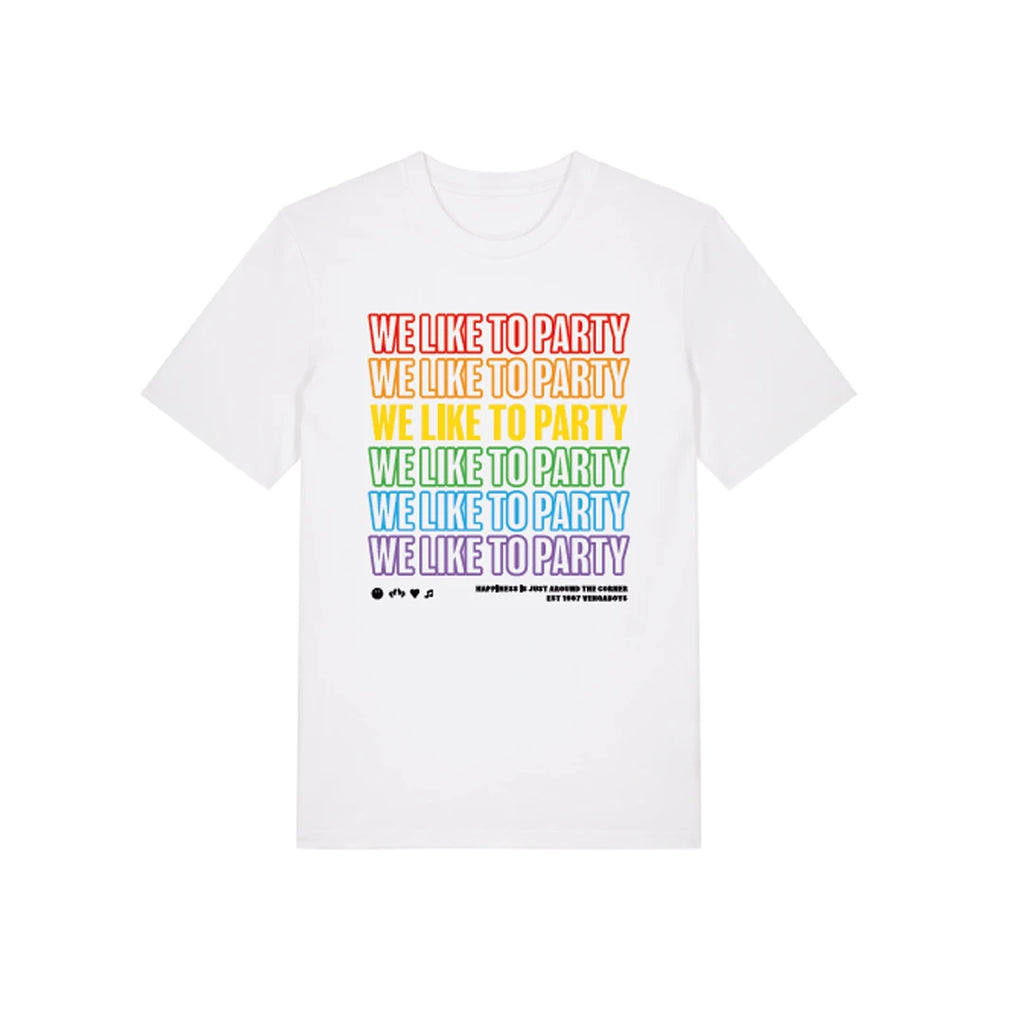 We Like To Party (Store Exclusive Rainbow White T-Shirt) - Vengaboys - musicstation.be