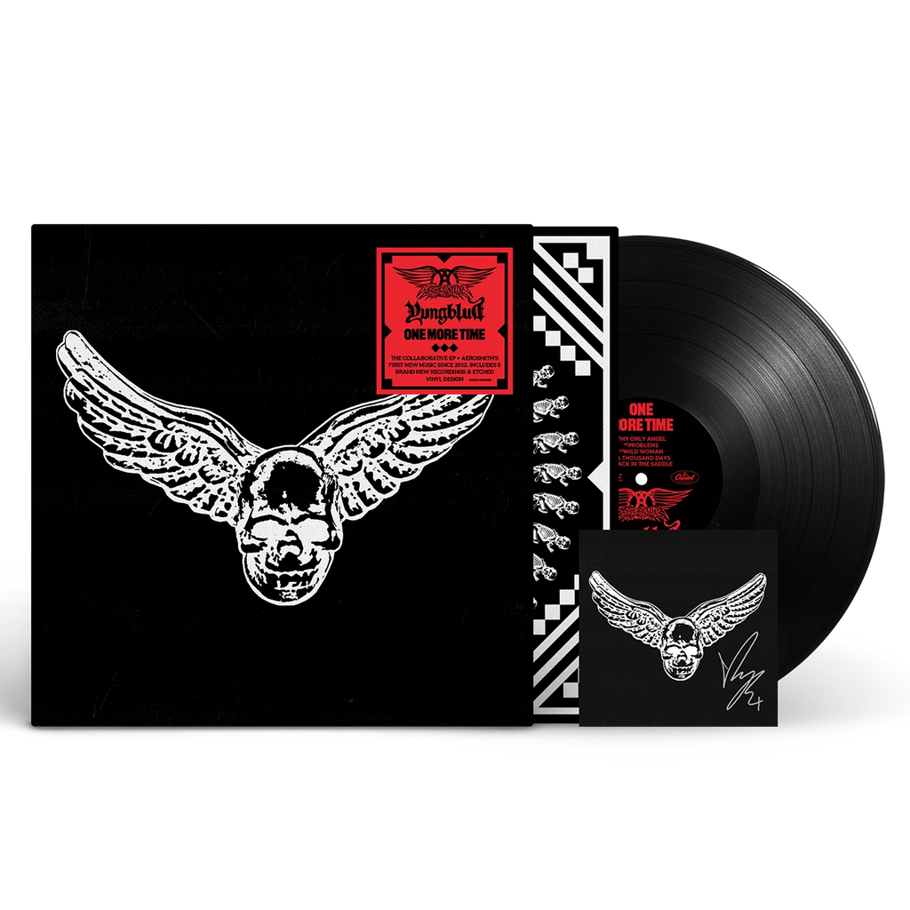 One More Time - Black Vinyl + Signed Art Card - Aerosmith, YUNGBLUD - musicstation.be