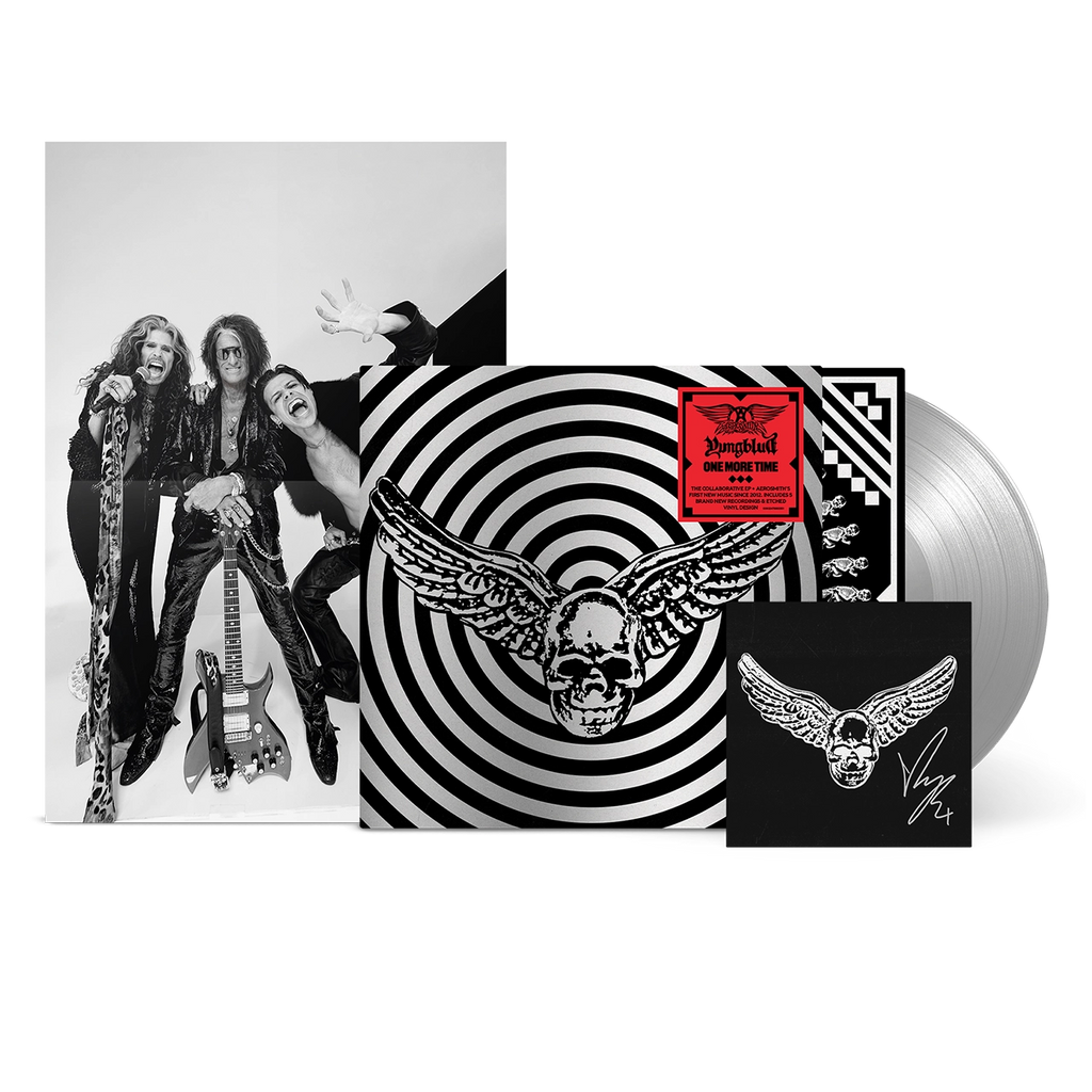 One More Time - Silver Vinyl (YUNGBLUD Store Exclusive) + Signed Art Card - Aerosmith, YUNGBLUD - musicstation.be