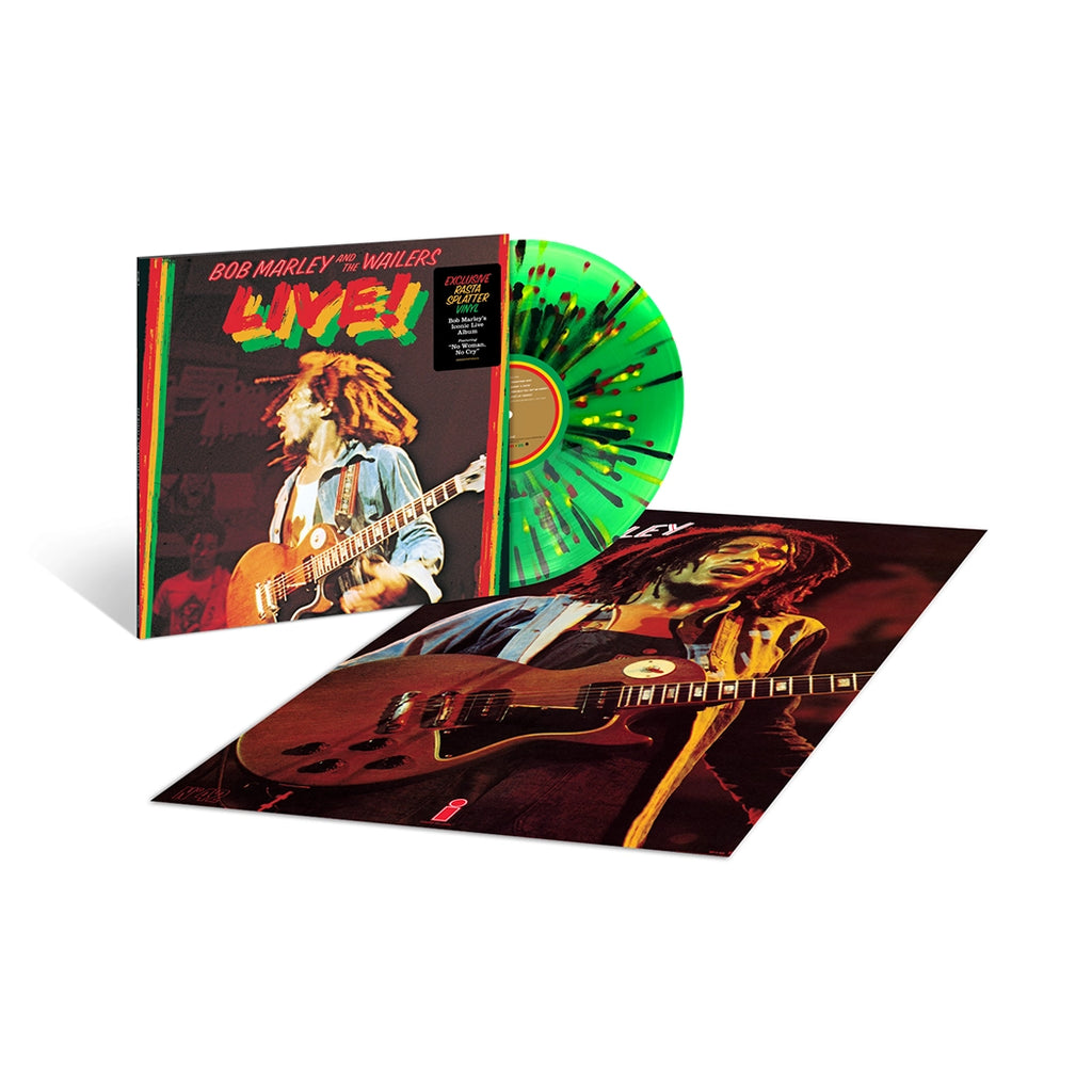 Live! (Store Exclusive Green & Splattered Black LP) - Bob Marley & The Wailers - musicstation.be