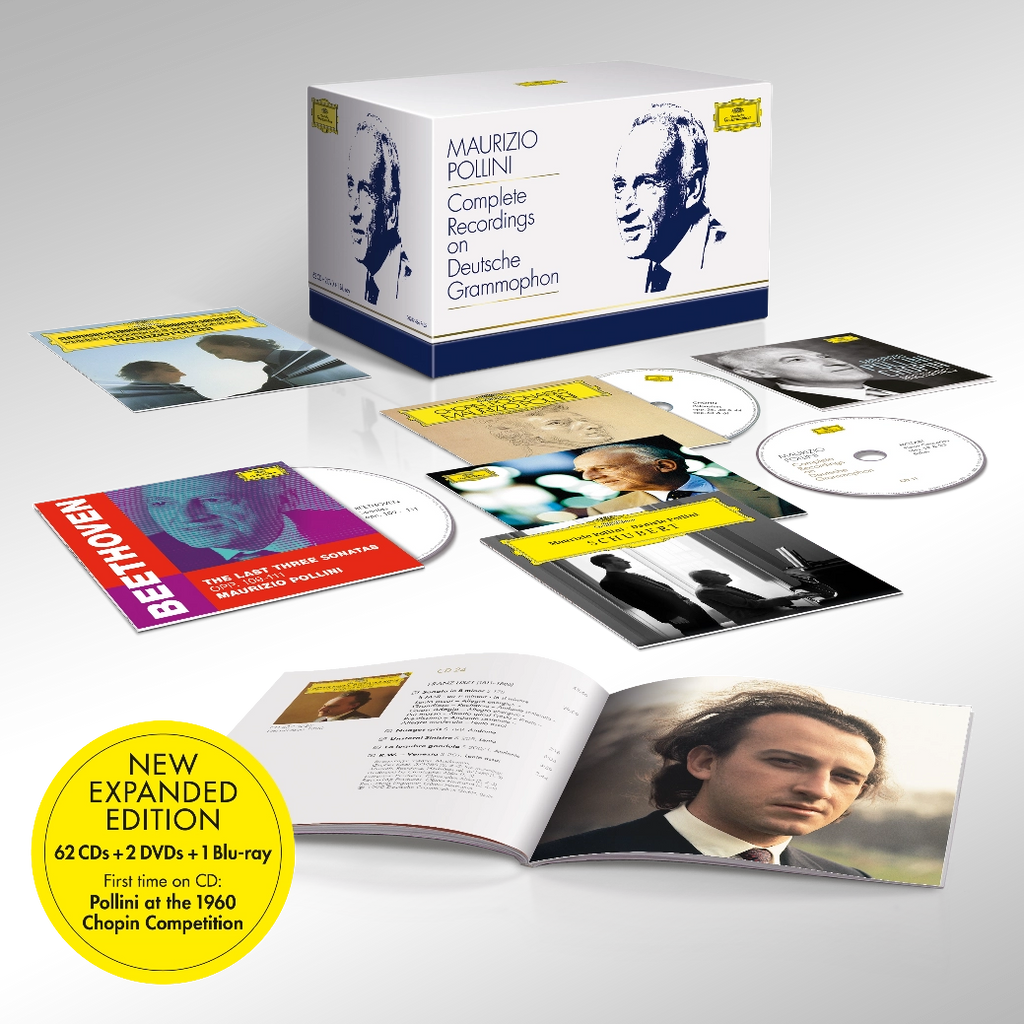 Maurizio Pollini: Complete Recordings on Deutsche Grammophon (62 CD + 1 DVD + 1 Blu-Ray) - Maurizio Pollini - musicstation.be
