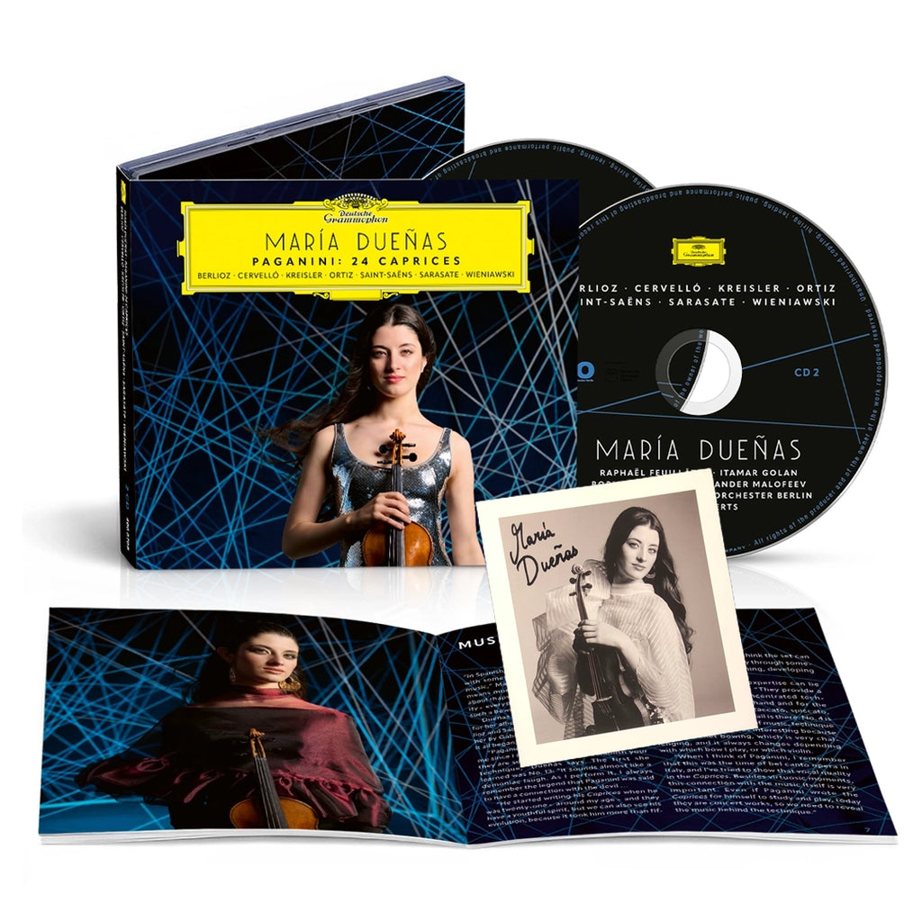 Paganini: 24 Caprices (Store Exclusive 2CD + Signed Art Card ) - María Dueñas - musicstation.be