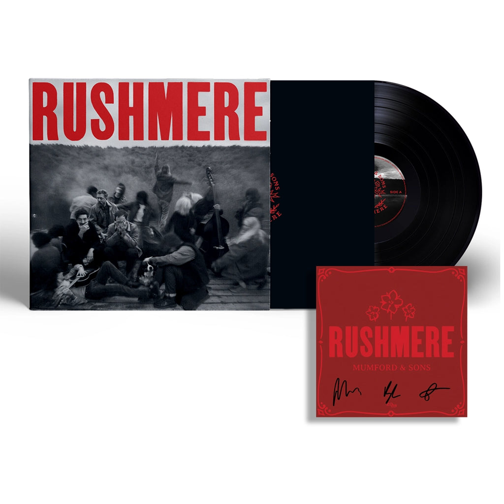 RUSHMERE: Recycled Black Vinyl LP + Signed Art Card - Mumford & Sons - musicstation.be