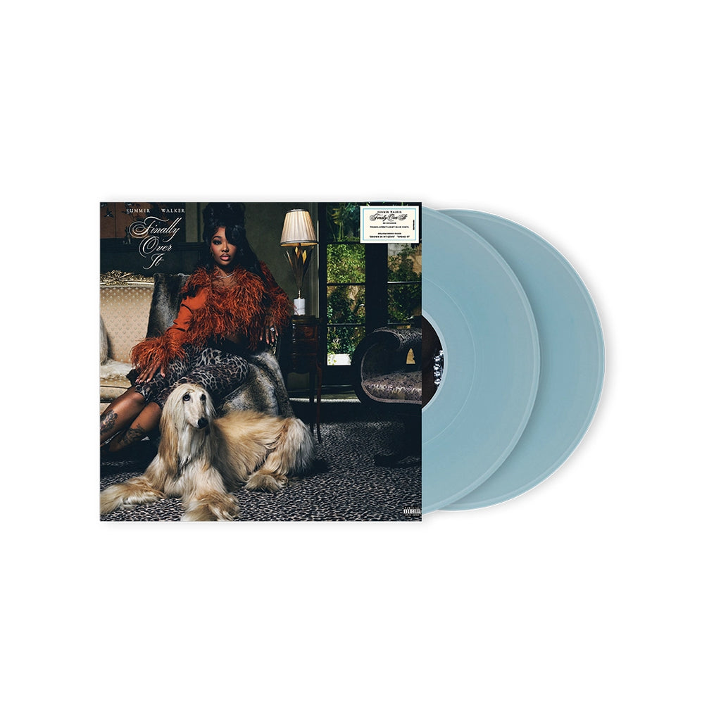 Finally Over It: For Better Edition STANDARD TRANSLUCENT LIGHT BLUE VINYL + Signed Art Card - Summer Walker - musicstation.be