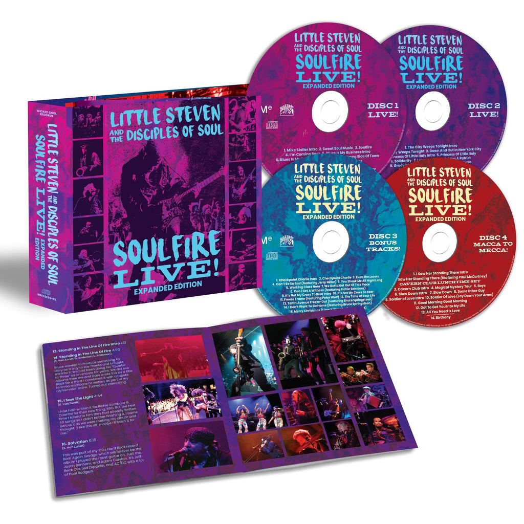 Soulfire Live! (4CD) - Little Steven, The Disciples Of Soul - musicstation.be